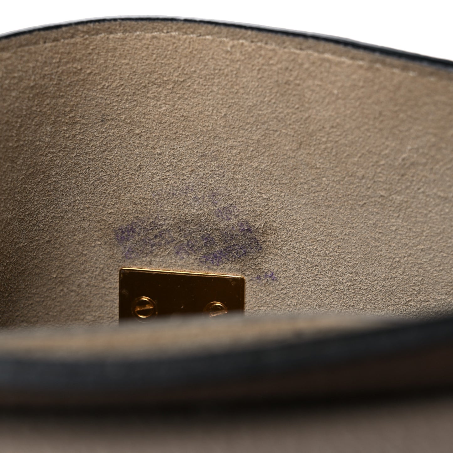 Grained Lambskin Mini Drew Shoulder Bag Motty Grey