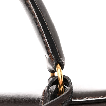 Hermes Tadelakt Kelly Sellier 35 Chocolate 12 of 16