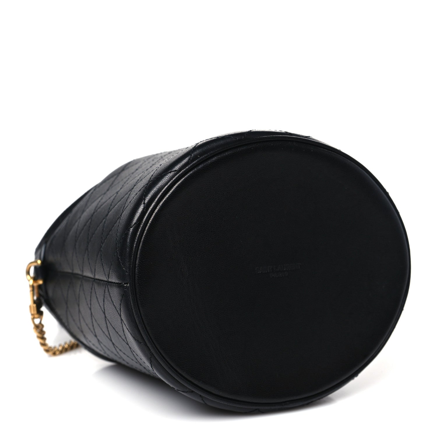 Saint Laurent Lambskin Gabby Mini Bucket Bag Black 4 of 9