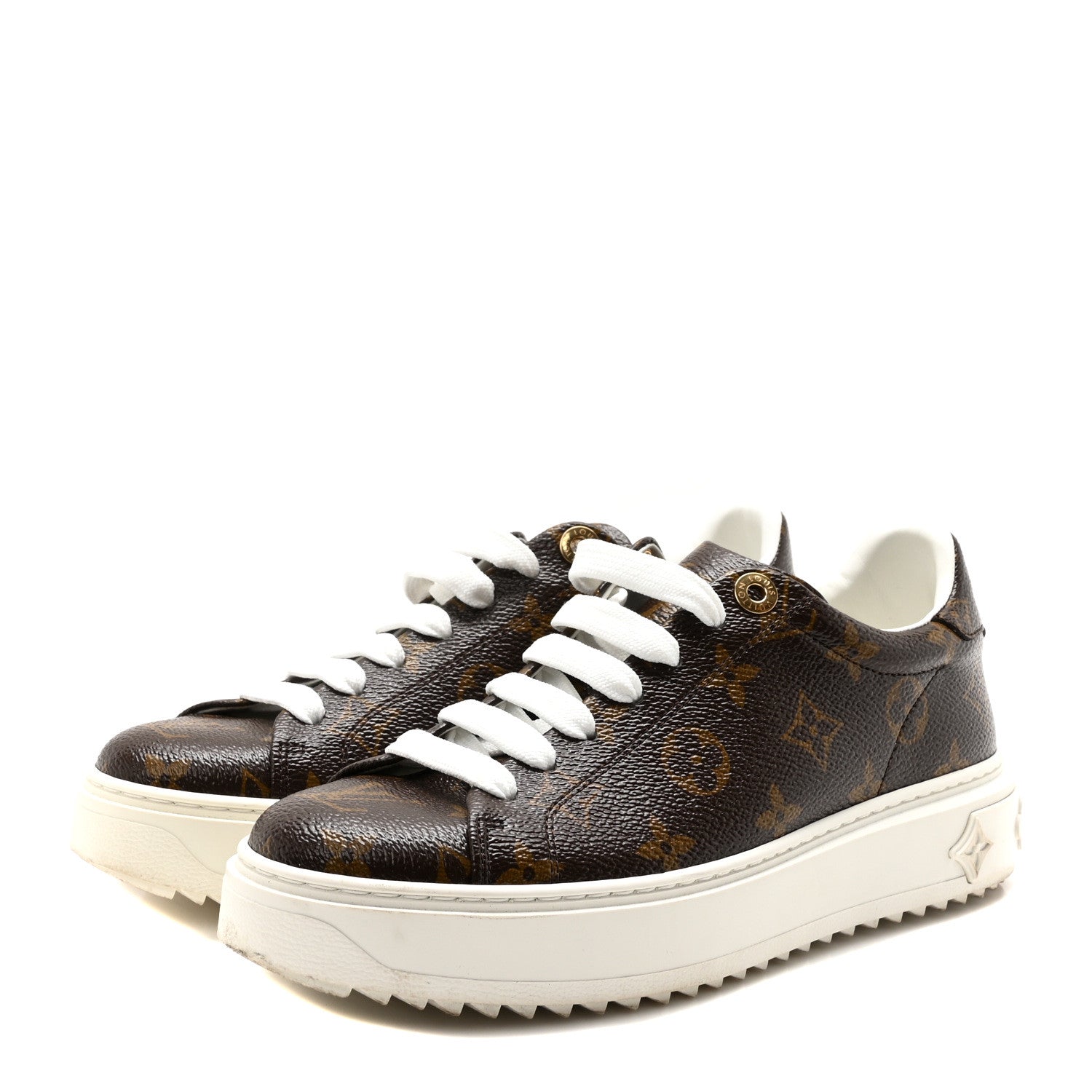 Louis Vuitton Monogram Time Out Sneakers 37 4 of 9