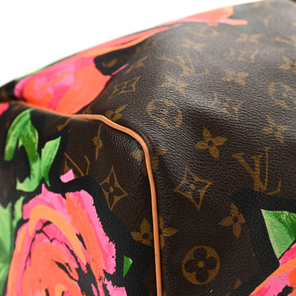 Louis Vuitton Monogram Roses Keepall 50 9 of 15