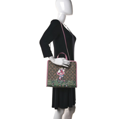 Gucci X YUKO HIGUCHI GG Supreme Monogram Childrens Tote Pink 2 of 12