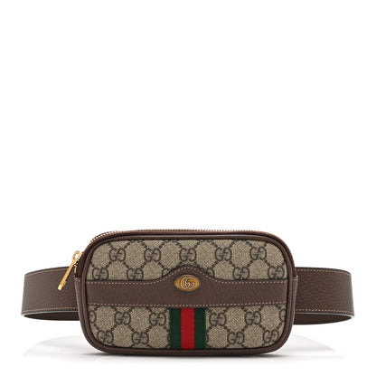 Gucci GG Supreme Monogram Ophidia Belted iPhone Case 85 34 Dark Brown 1 of 11