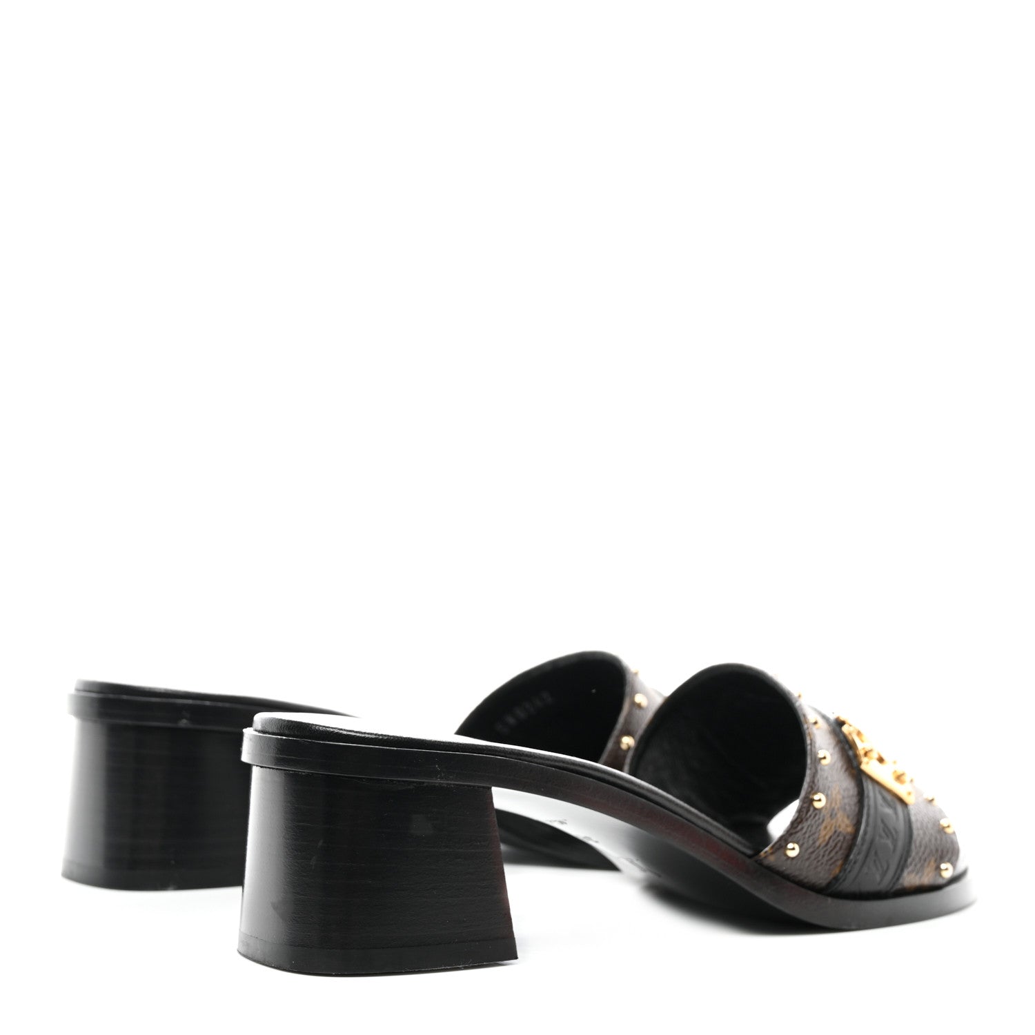 Louis Vuitton Monogram Lock It Mules 38 4 of 10