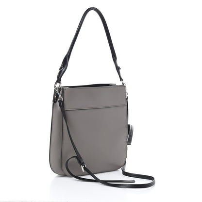 Prada City Calfskin Small Margit Bag Argilla Black 3 of 9