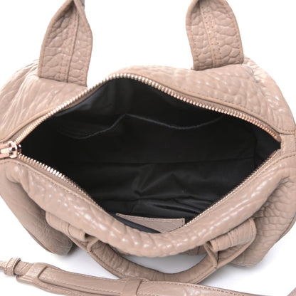 Alexander Wang Pebbled Lambskin Rocco Latte Rose Gold Hardware 5 of 13