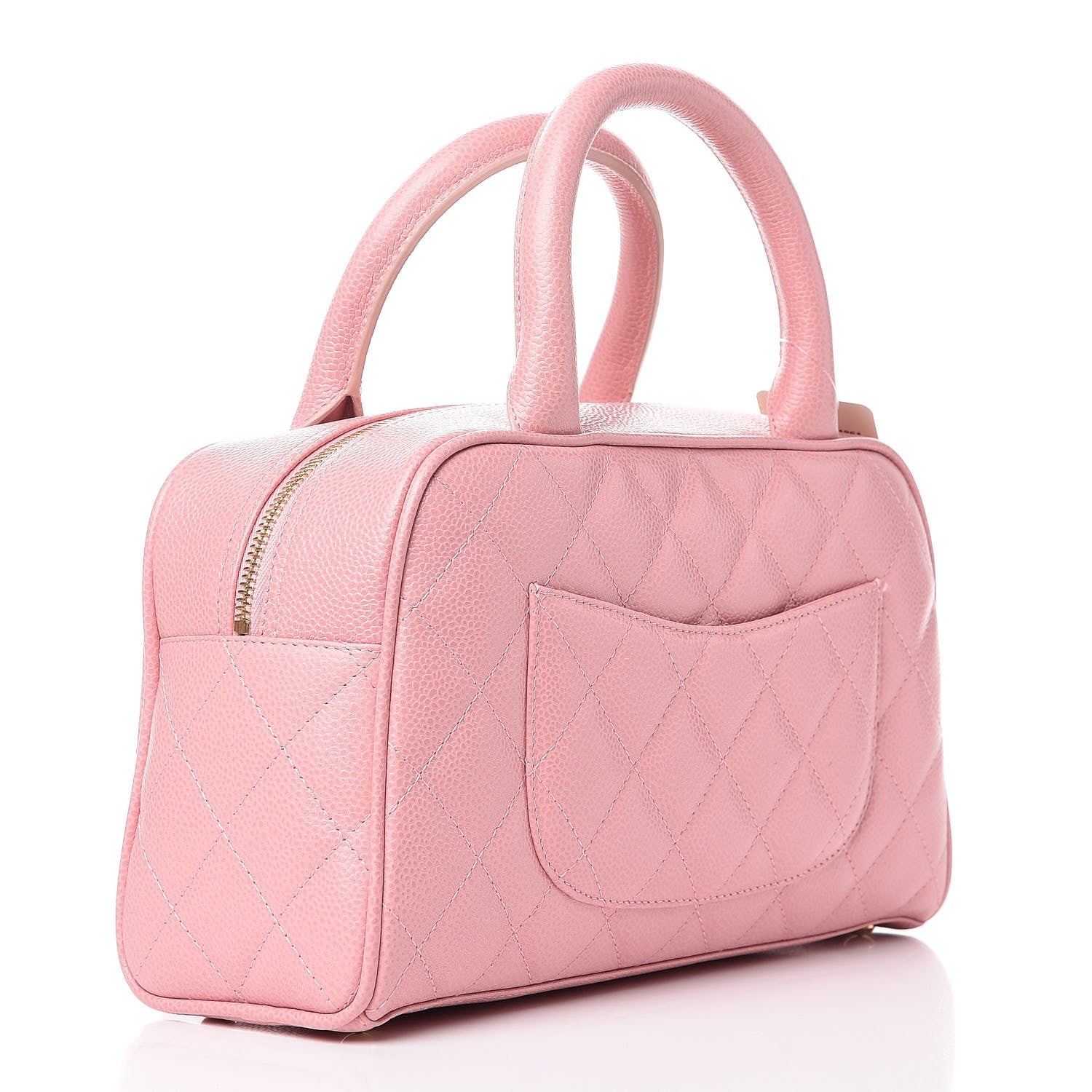 Chanel Caviar Quilted Small Bowler Pink 3 of 8