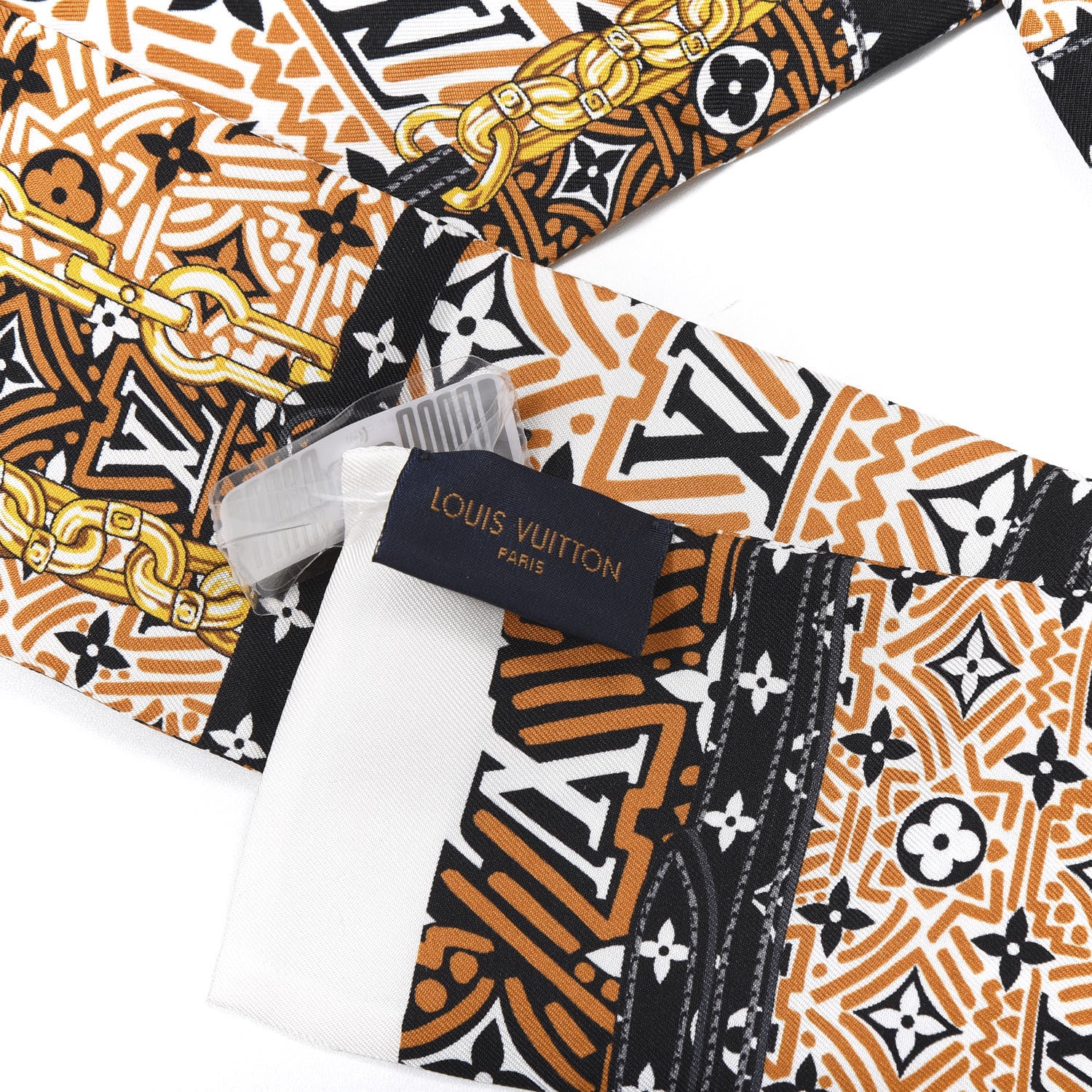 Louis Vuitton Silk Monogram Crafty Confidential Bandeau Caramel 5 of 5