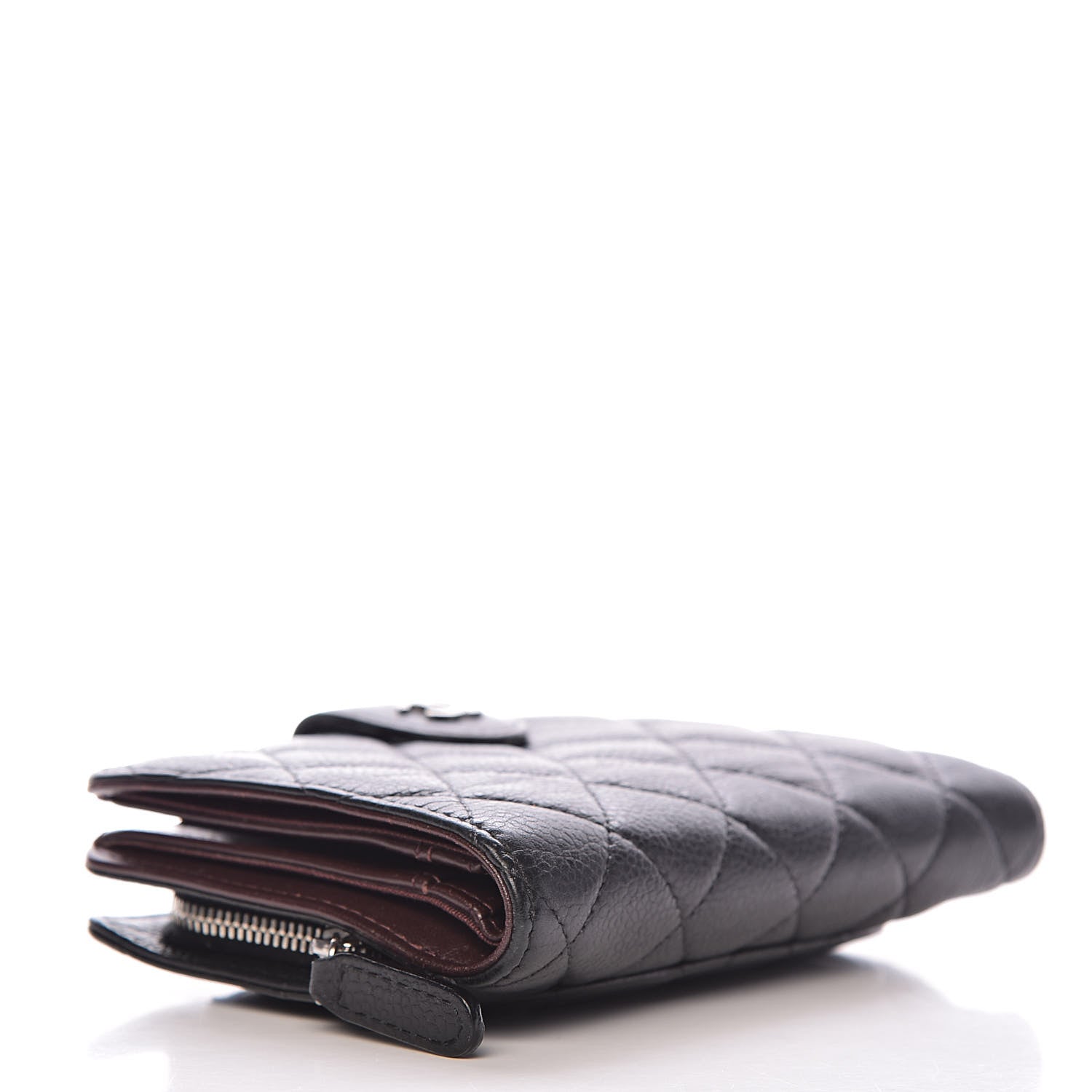 Chanel Caviar Quilted Zipped Pocket Wallet Black 4 of 12