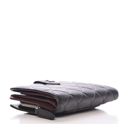 Chanel Caviar Quilted Zipped Pocket Wallet Black 4 of 12
