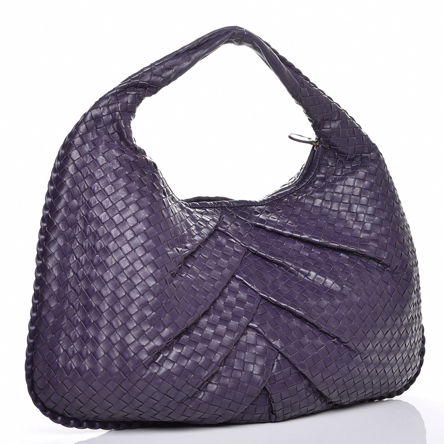 Nappa Intrecciato Pleated Large Veneta Hobo Turbolence