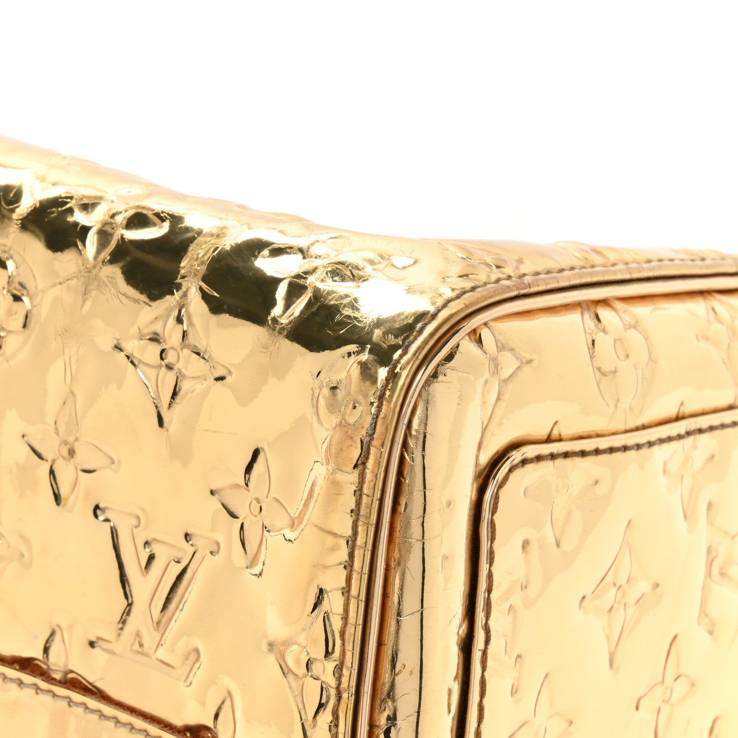 Louis Vuitton Monogram Miroir Speedy 35 Gold 15 of 19