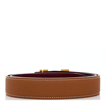 Hermes Swift Togo 32mm H Belt 90 36 Gold Rouge H 2 of 8