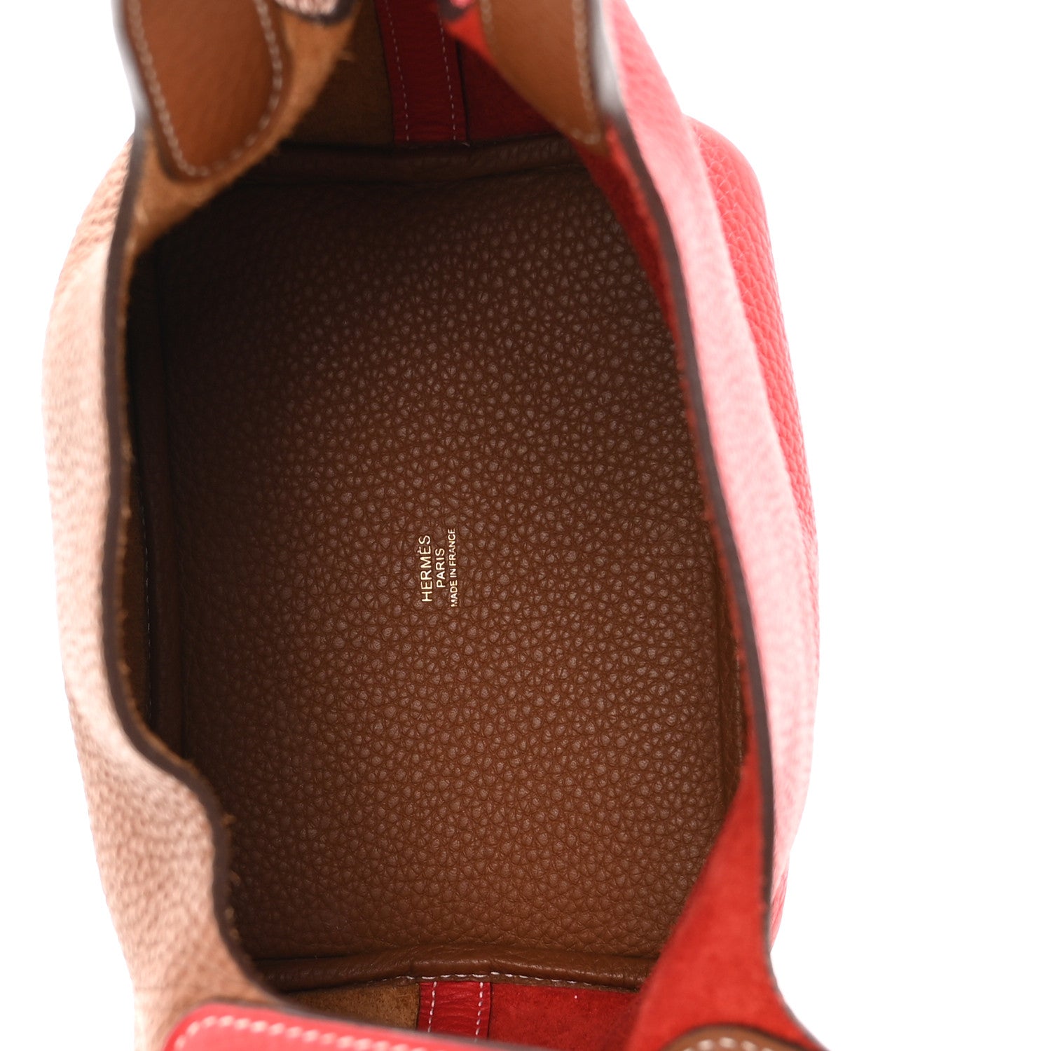 Hermes Taurillon Clemence Picotin Lock Picotin 18 PM Rouge De Coeur Gold 5 of 12