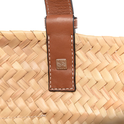 Loewe Raffia Medium Basket Tote Bag Natural Tan 9 of 10