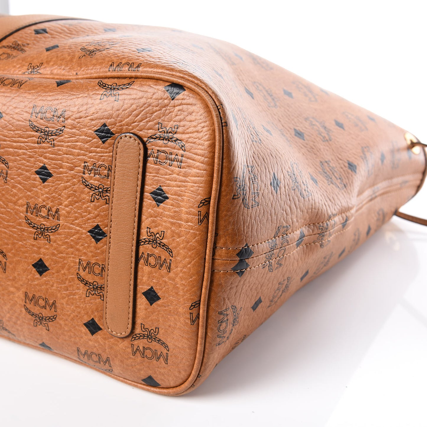 Visetos Large Liz Reversible Shopper Tote Cognac