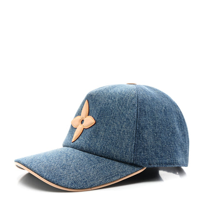 Louis Vuitton Denim Uptown Cap Blue 1 of 9