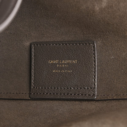 Saint Laurent Calfskin Large Shopping Tote Fog 6 of 15