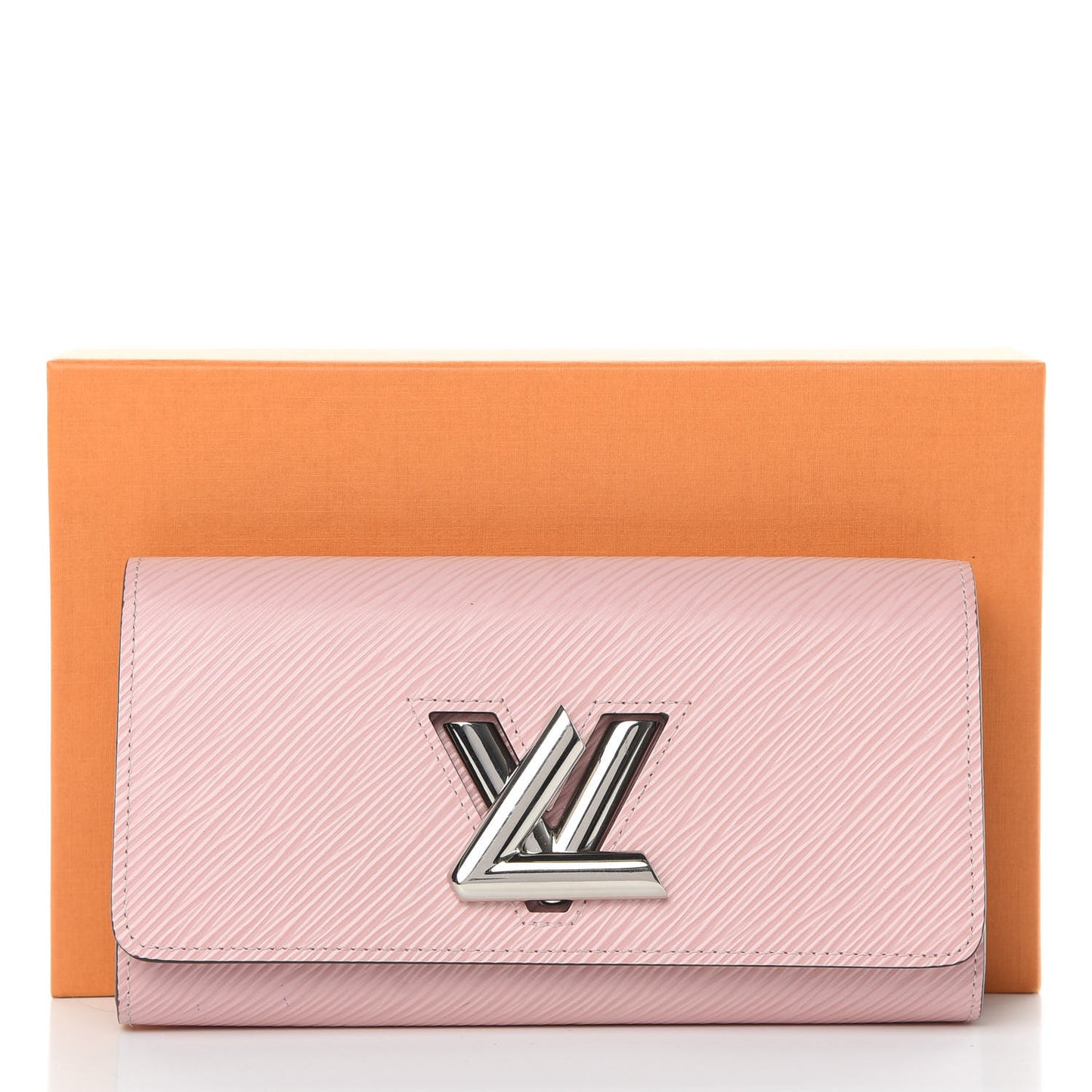 Epi Twist Wallet Rose Ballerine