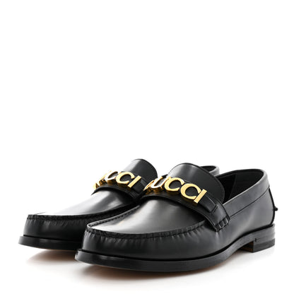 Gucci Millennial Ribot Mens Cara Loafers 10 Black 3 of 9