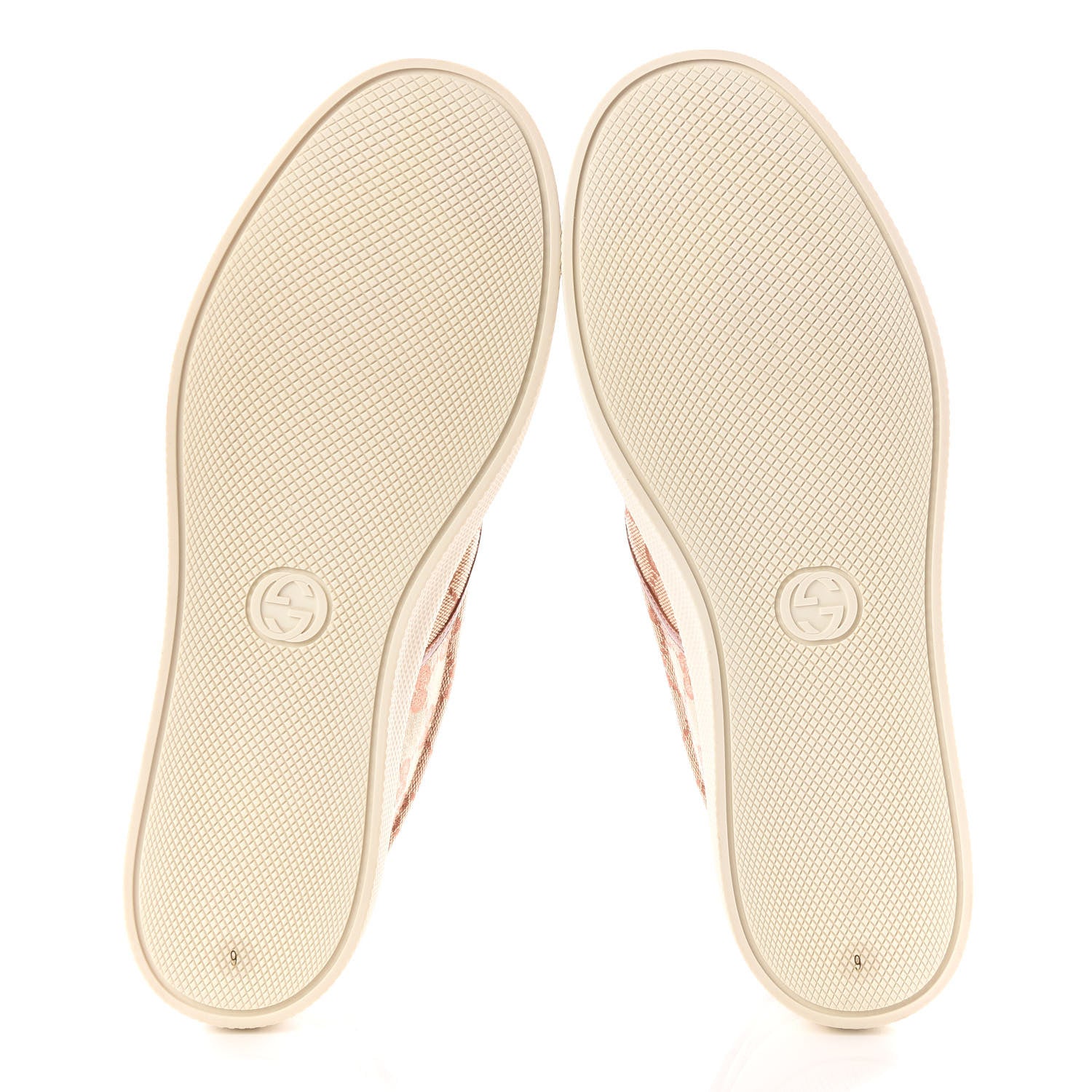 Gucci X MLB GG Monogram NY Yankees Embroidered Mens Slip On Sneakers 9 Beige Ruggine Rust 5 of 9