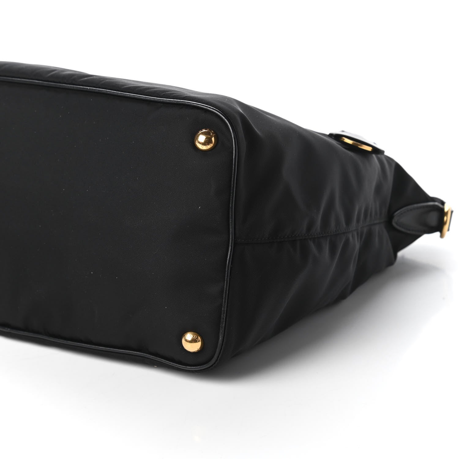 Prada Tessuto Nylon Soft Calf Tote Black 7 of 10