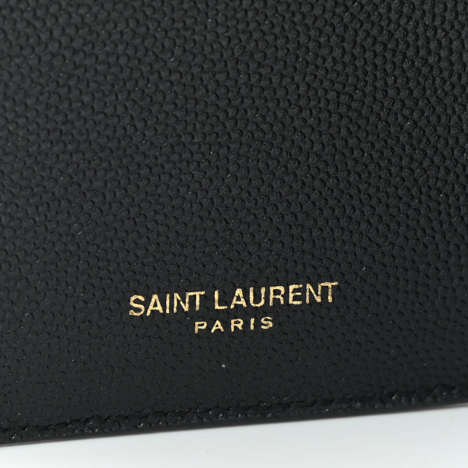 Saint Laurent Grain De Poudre Monogram Bi-Fold Wallet Black 6 of 11