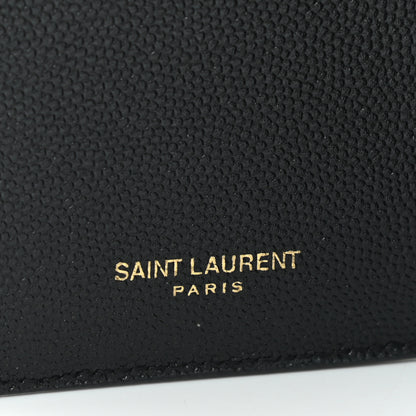 Saint Laurent Grain De Poudre Monogram Bi-Fold Wallet Black 6 of 11