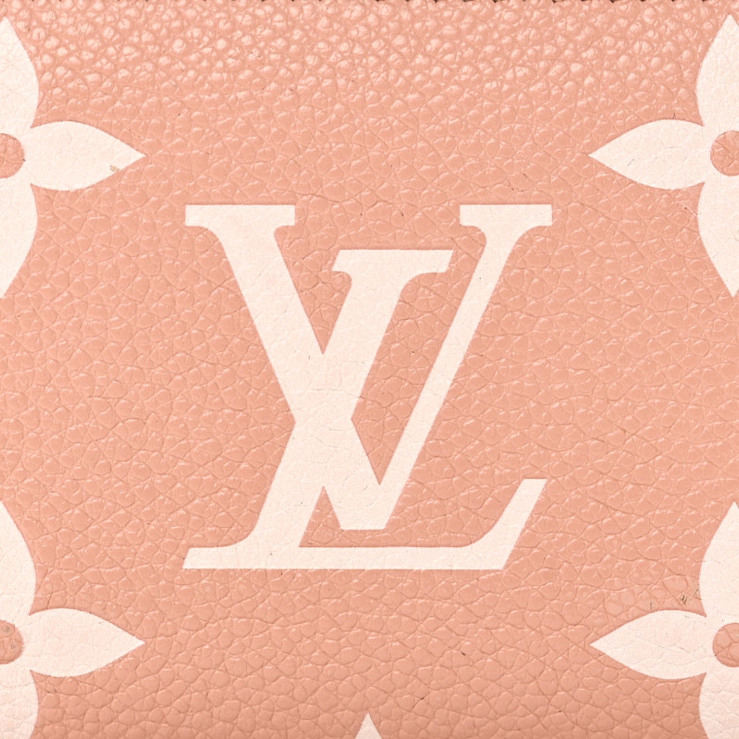 Louis Vuitton Empreinte Monogram Giant Clea Wallet Rose Trianon Creme 8 of 9