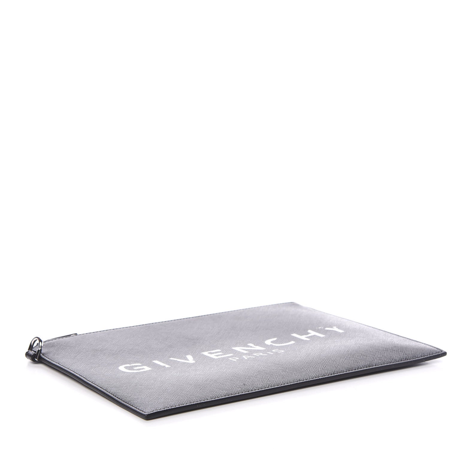 Givenchy Textured Coated Canvas Iconic Prints Flat Medium Clutch Bag Black 3 of 8