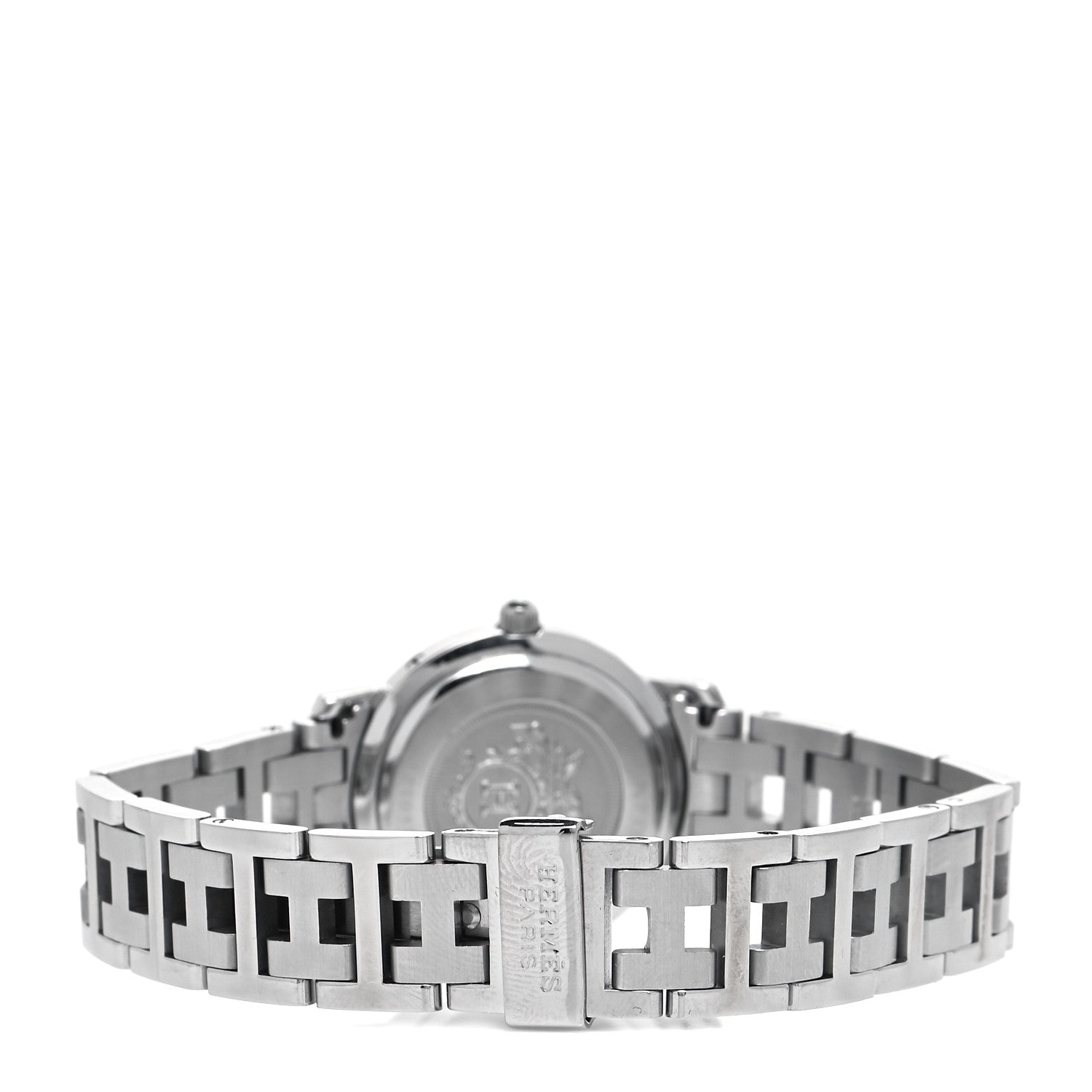 Hermes Stainless Steel 24mm Clipper Quartz Watch Blue 3 of 5