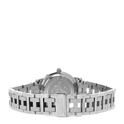 Hermes Stainless Steel 24mm Clipper Quartz Watch Blue 3 of 5