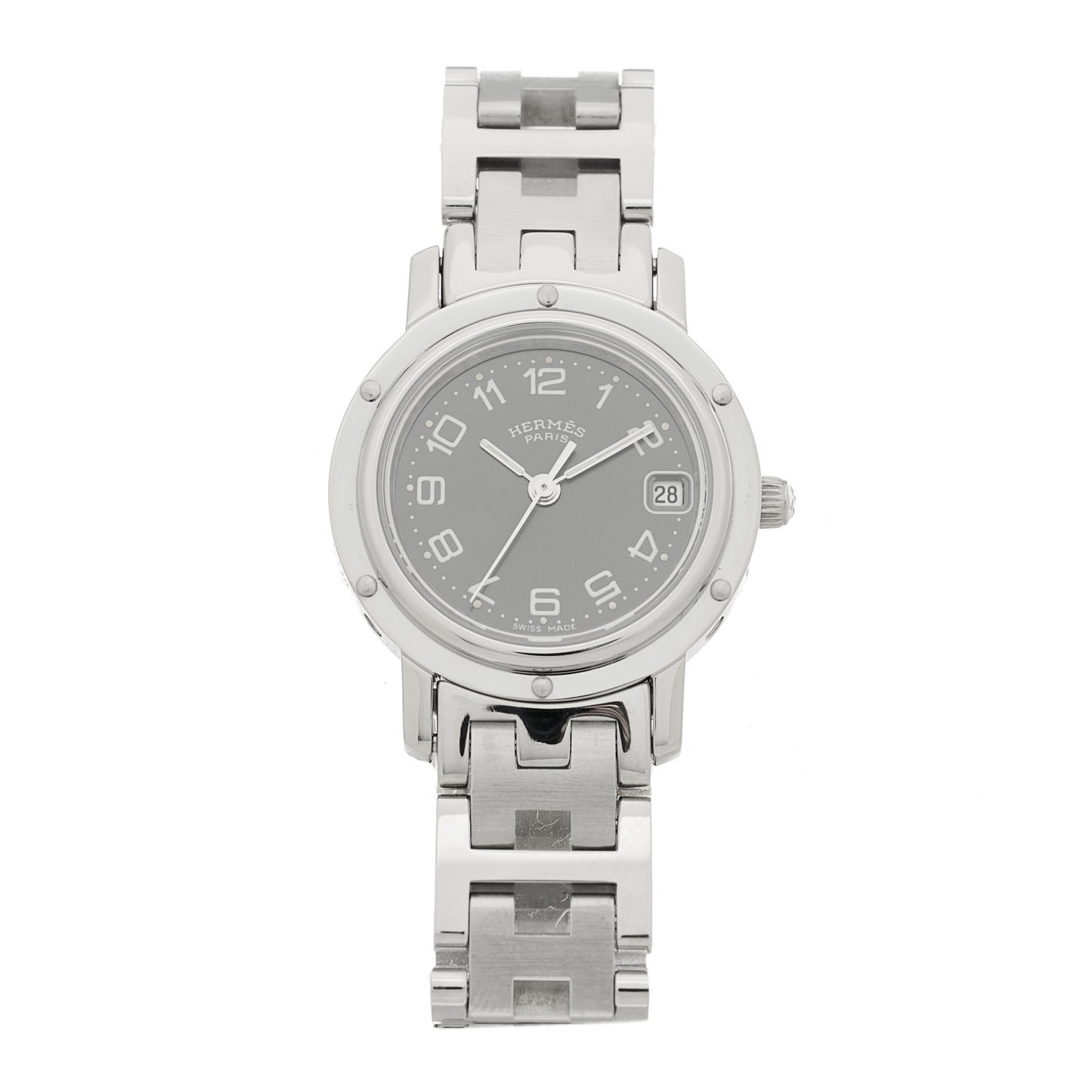 Stainless Steel 24mm Clipper Quartz Watch Grey