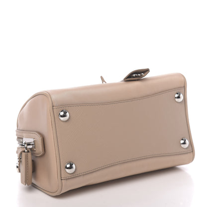 Prada Tessuto Nylon Saffiano Re-Edition 2005 Top Handle Crossbody Bag Cammeo 5 of 10