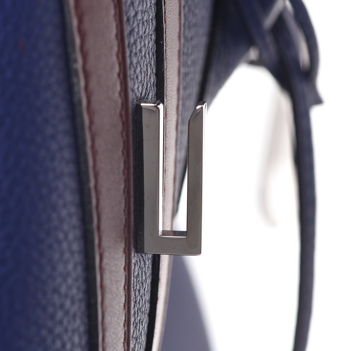Togo Swift Officier Birkin 40 Bleu Encre Bordeaux