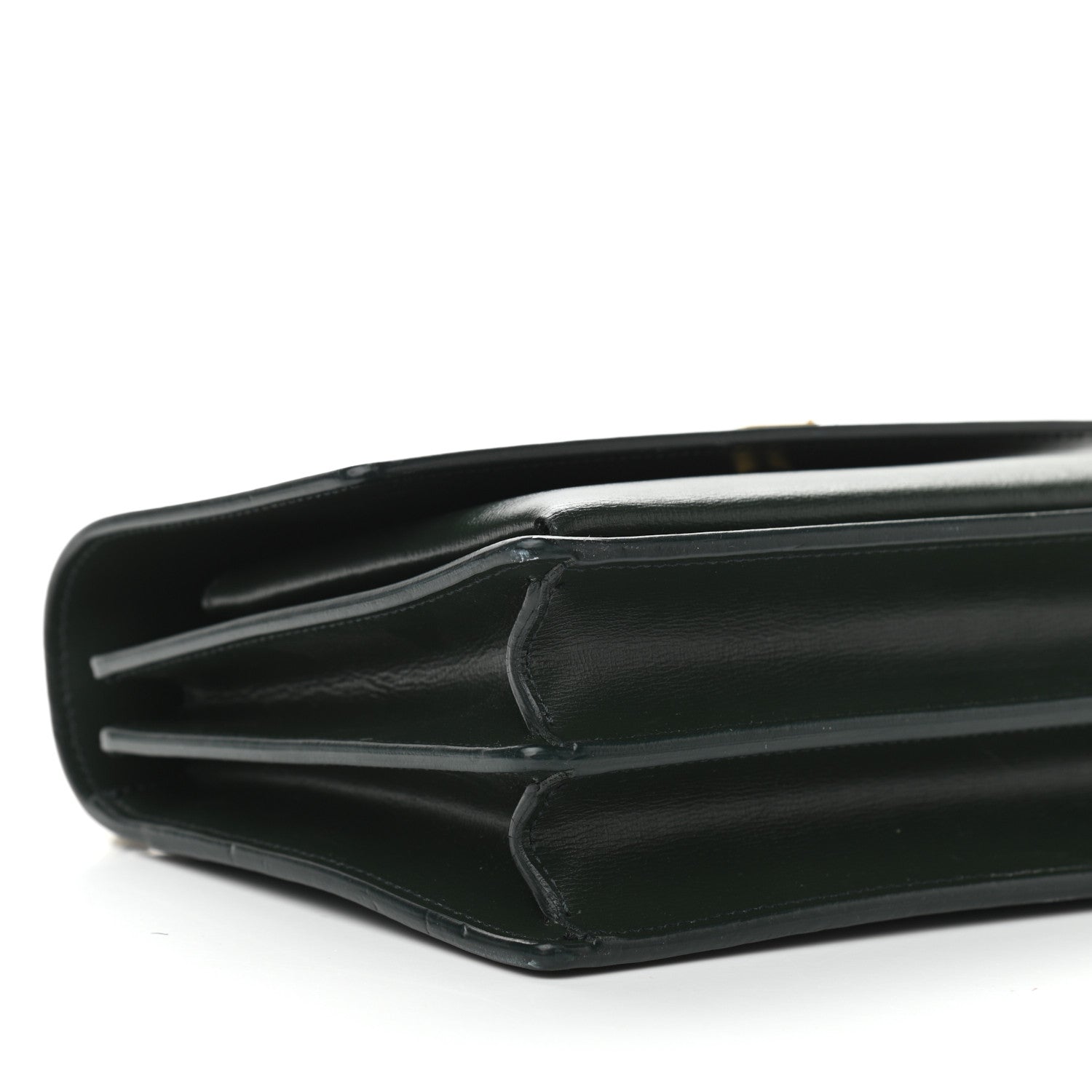 Saint Laurent Calfskin Medium Monogram Sunset New Vert Fonce 7 of 8