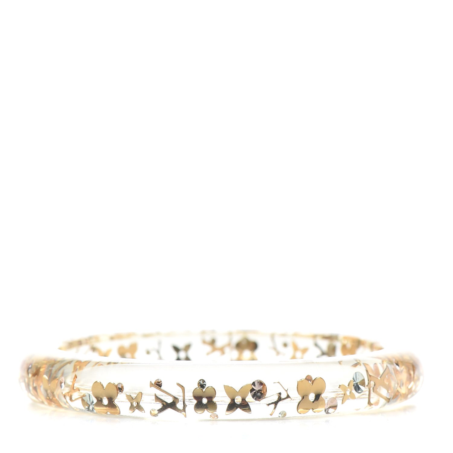 Louis Vuitton Resin Swarovski Medium Inclusion Bracelet PM Transparent 3 of 4