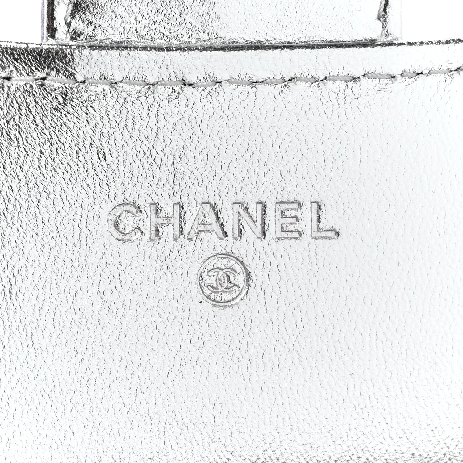 Chanel Gradient Metallic Calfskin Quilted Large Gusset Flap Wallet Silver Blue Yellow Purple 8 of 10
