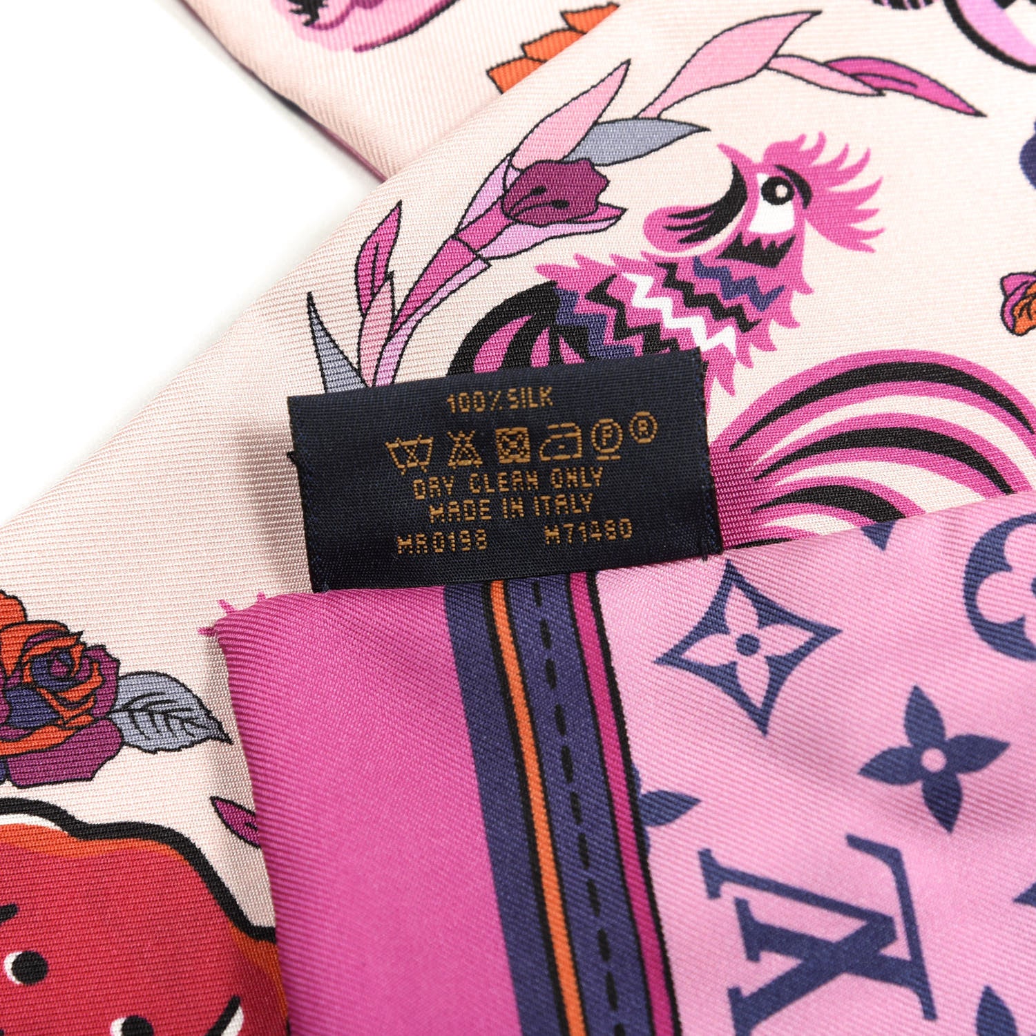 Louis Vuitton Silk Monogram Superstition Bandeau Rose 3 of 5