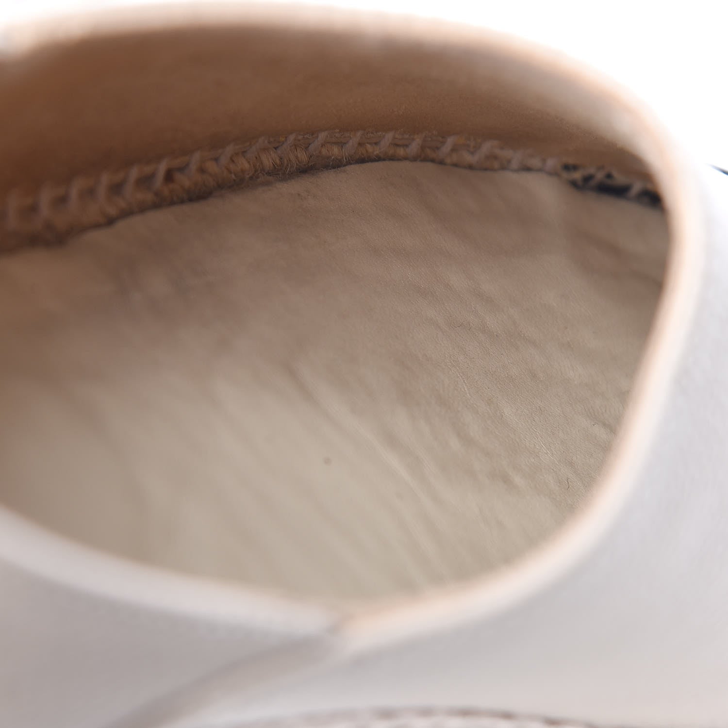 Chanel Grained Calfskin CC Espadrilles 39 Beige Black 12 of 14