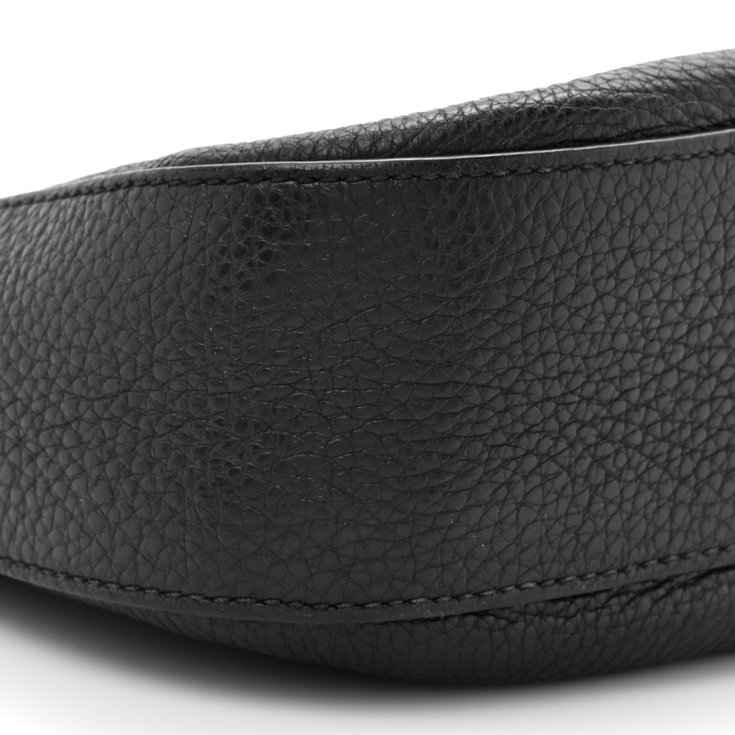 Vitello Phenix Zippered Messenger Hobo Black