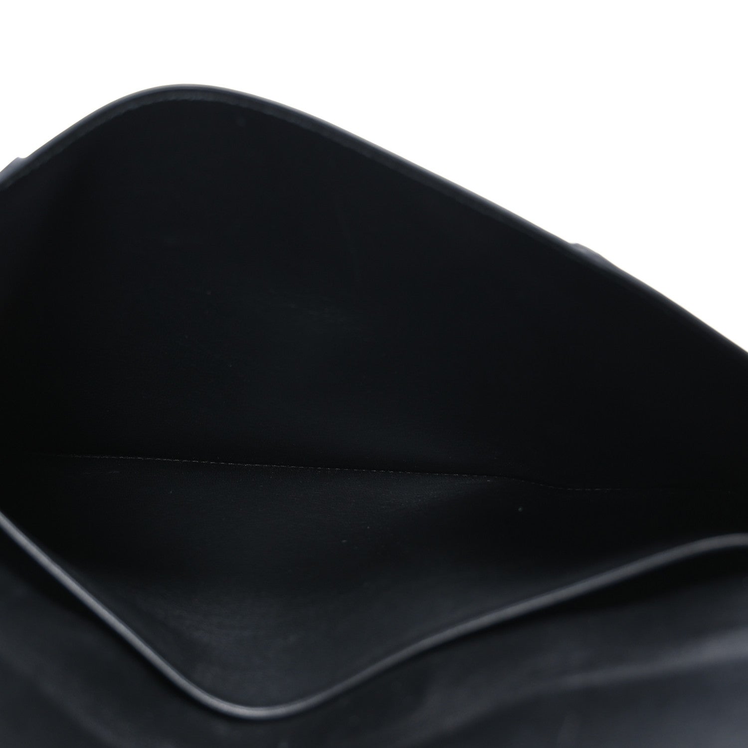 Balenciaga Shiny Box Calfskin Hourglass Flap Flat Pouch Black 5 of 7