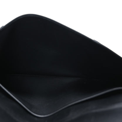 Balenciaga Shiny Box Calfskin Hourglass Flap Flat Pouch Black 5 of 7