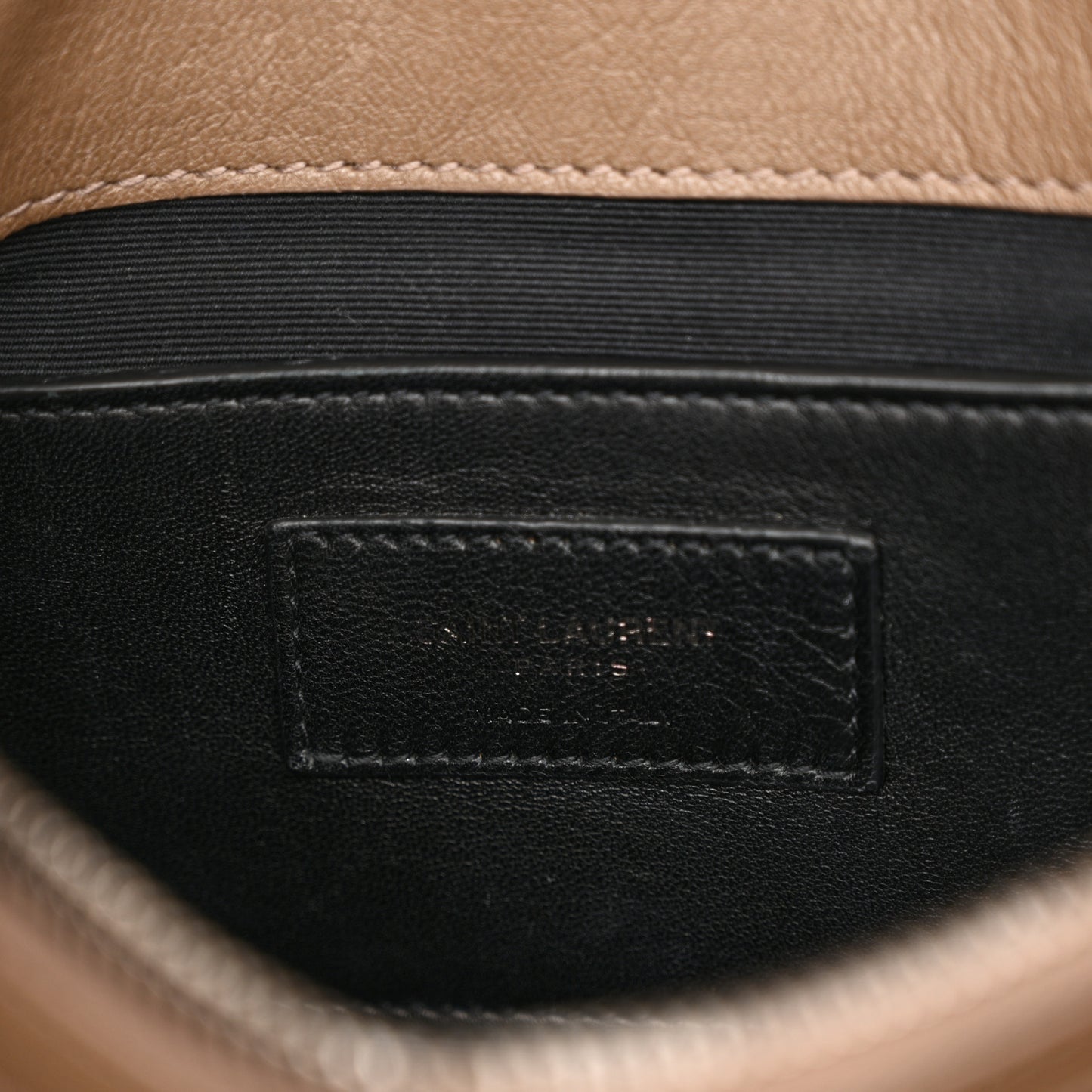 Sheepskin Matelasse Chevron Monogram Medium College Bag Fard