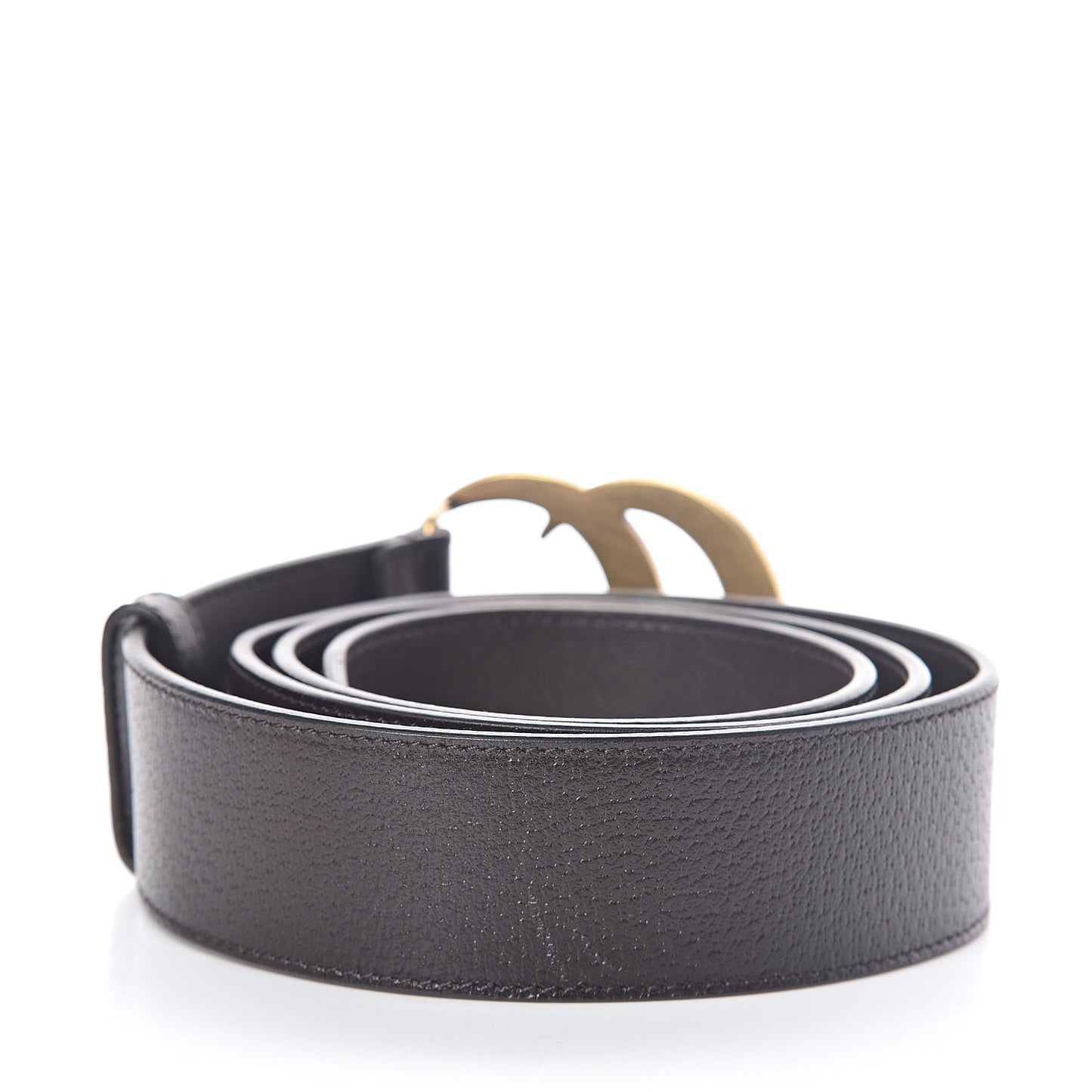 Textured Dollar Calfskin Double G 40mm Belt 100 40 Dark Cocoa