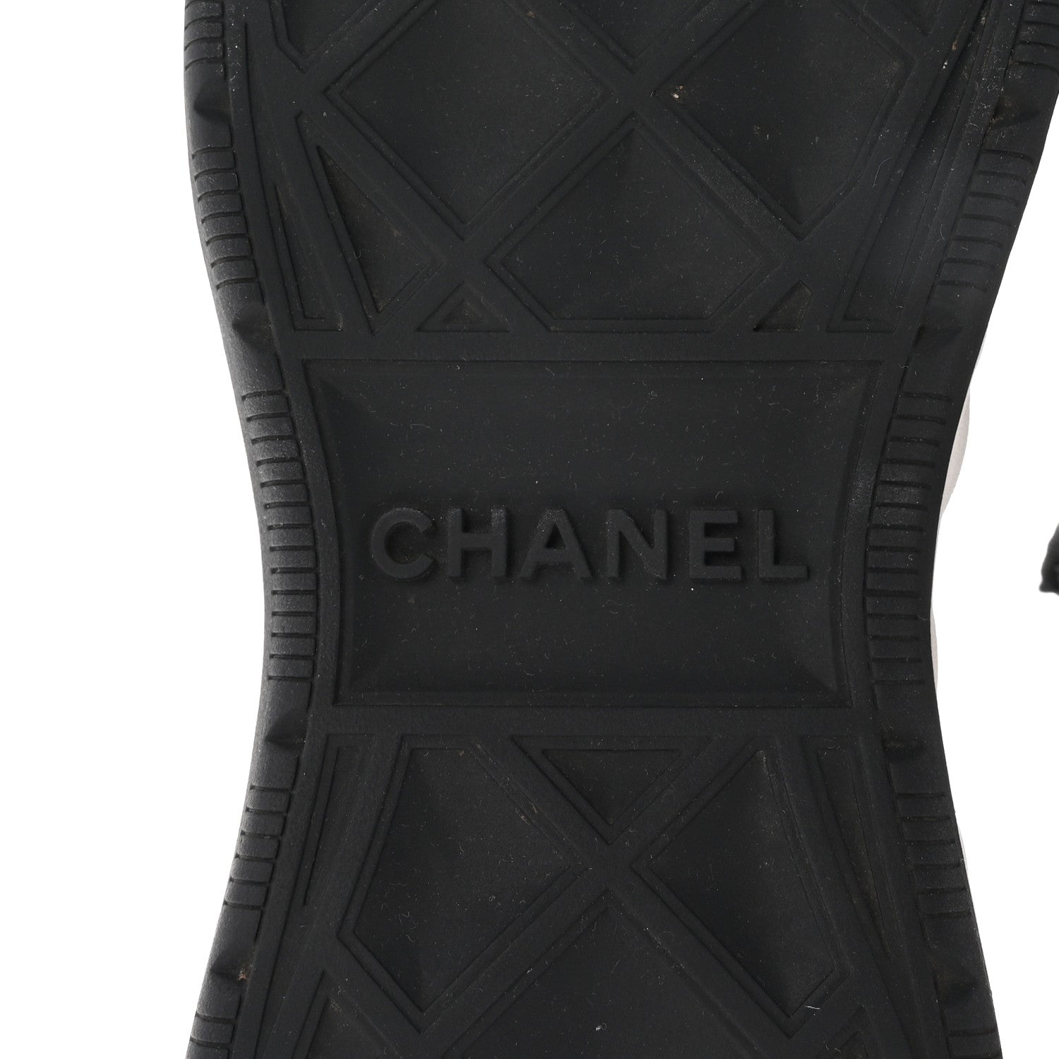 Chanel Velvet Calfskin Mixed Fibers CC Sneakers 38.5 Black 8 of 9