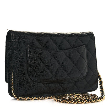 Chanel Caviar Quilted Wallet On Chain WOC Black 3 of 16