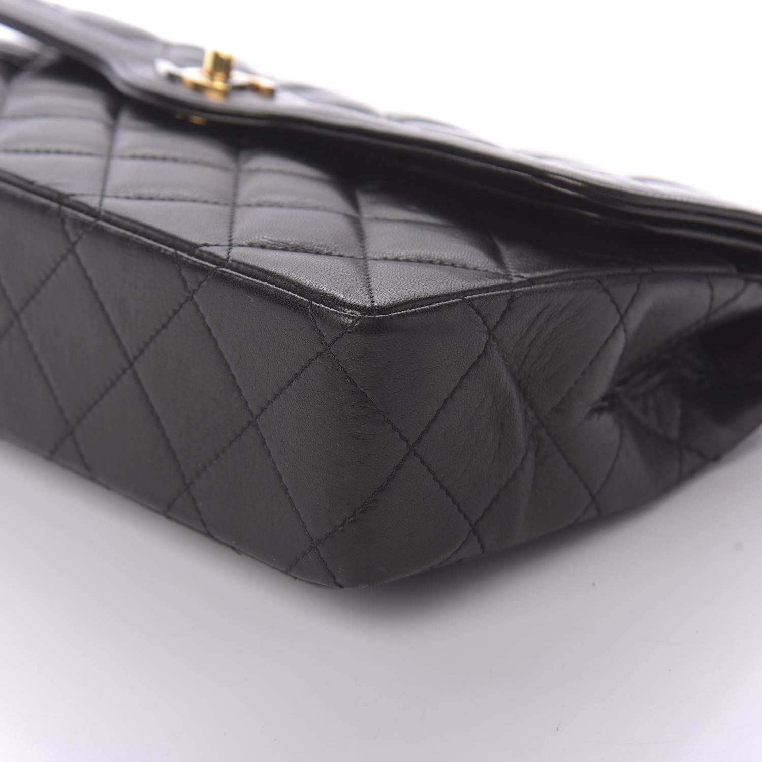 Chanel Lambskin Quilted Medium Double Flap Black 6 of 11