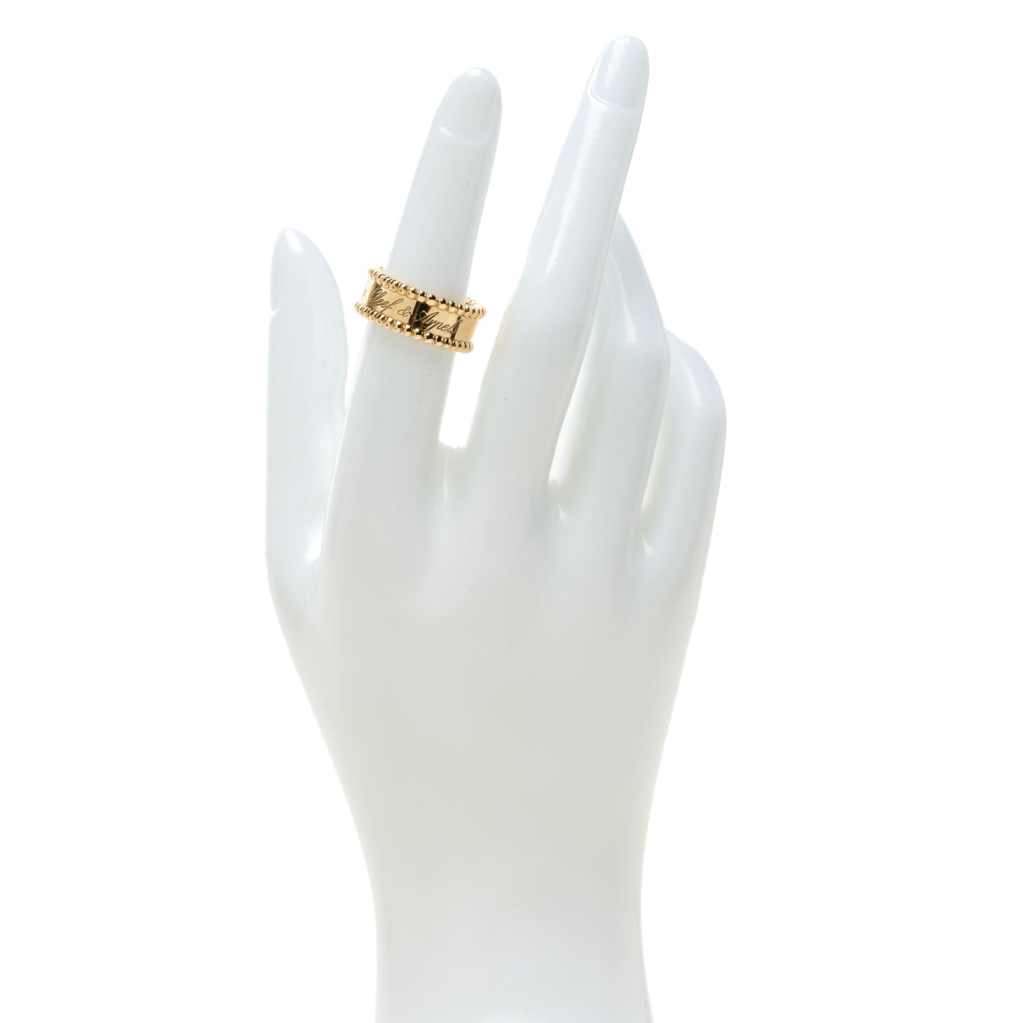 18K Yellow Gold Perlee Signature Ring 51 5.75