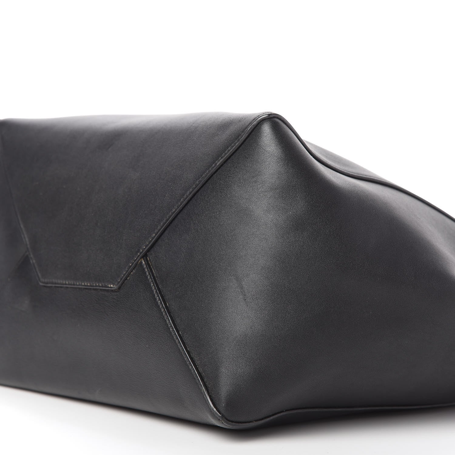 Celine Smooth Calfskin Small Belt Cabas Phantom Black 7 of 9